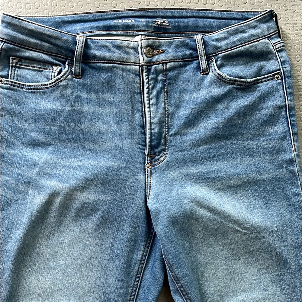 Old Navy Blue Straight Leg Jeans Classic Style